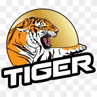 Tiger Roaring Right Animal Png Image - Logo Tiger Png Hd, Transparent Png
