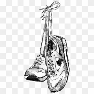 Running Shoes Hanging , Png Download - Running Shoes Tied Together, Transparent Png