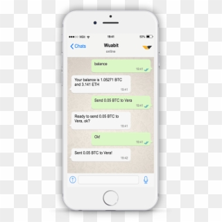 Illustration Of The Wuabit Chat Bot In Whatsapp - Whatsapp Notification Iphone, HD Png Download