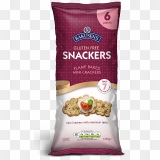Rakusen's Gluten Free Snackers 6 X 6 X 35g Pack Uk - Biscotti, HD Png Download