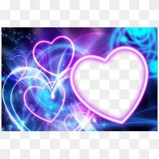 Transparent Neon Love - Bright Hearts, HD Png Download