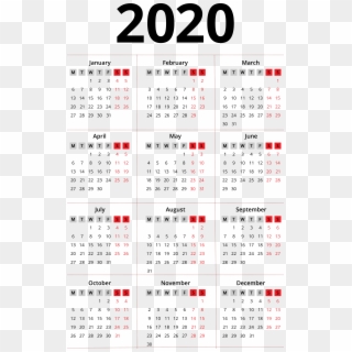 2020 Calendar Background Png - Calendar 2020 Free Download, Transparent Png