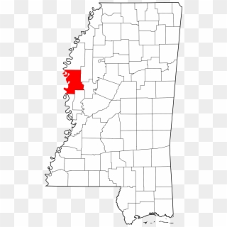 Map Of Mississippi Highlighting Washington County - Money Mississippi On A Map, HD Png Download