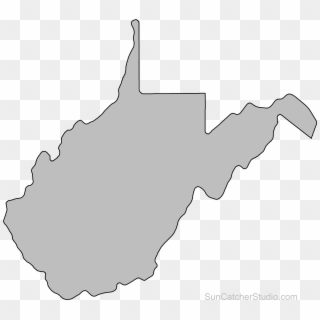 West Virginia State Scroll Saw Pattern Outline Clip - West Virginia Outline Svg, HD Png Download
