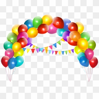 Cakes And Balloons Png - Globos De Cumpleaños Png, Transparent Png