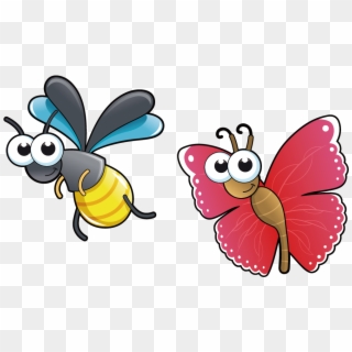 Insect Cartoon Drawing Clip Art - Bugs Cartoon, HD Png Download