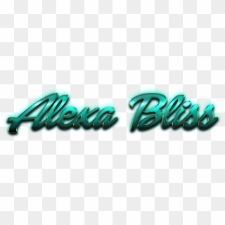 Alexa Bliss Name Logo Png - Calligraphy, Transparent Png