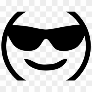 Sunglasses Emoji Clipart Logo Png - Sunglasses Emoji Black And White, Transparent Png