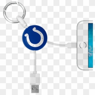 Indianapolis Colts Lightning Key Ring Cable - Keychain, HD Png Download