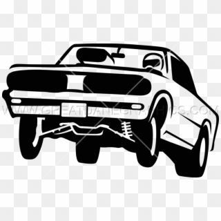 Burnout Vector Muscle Car - Off-road Vehicle, HD Png Download