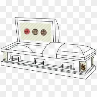 Commemorative Casket Collection - Drawing Of Casket, HD Png Download