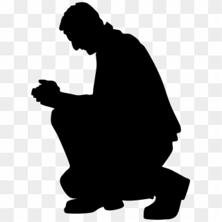 Clipart Praying Man Silhouette Big Image Png - Praying Person Transparent Background, Png Download