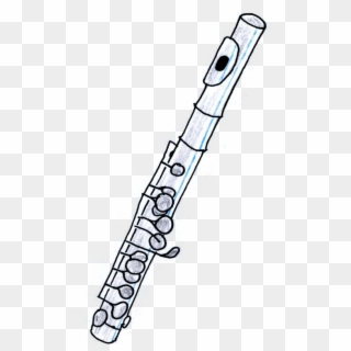 Piccolo Flute - Piccolo Flute Easy Drawing, HD Png Download
