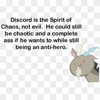 Discord Is The Spirit Of Chaos, Not Evil - Cartoon, HD Png Download