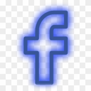 Facebook Logo Icon Led Blue Darkblue Light F Freetoedit - Fancy Facebook Logo, HD Png Download