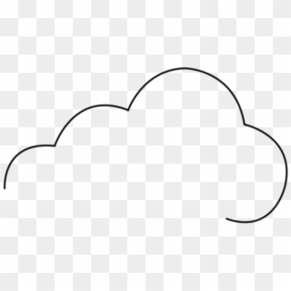Drawing Of A Cloud - Line Art, HD Png Download