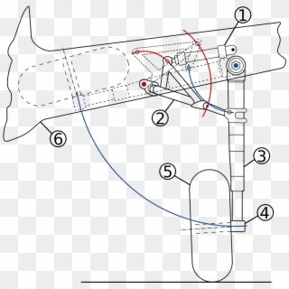 Image Result For Straight Line Drawing Mechanisms - Retractable Landing Gear Mechanism, HD Png Download