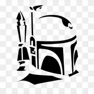 Banner Transparent Library Boba Fett Free Google Search - Cool Star Wars Stencil, HD Png Download