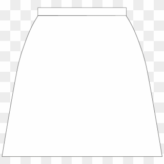 Front Line Drawing Of A Straight Line Skirt, HD Png Download