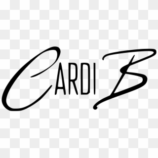 Cardi B Logo - Cardi B Signature, HD Png Download