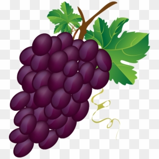 Grape Clip Art - Bunch Of Grapes Clipart, HD Png Download