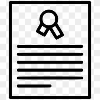 Png File Svg - Certificate Of Merit Icon, Transparent Png
