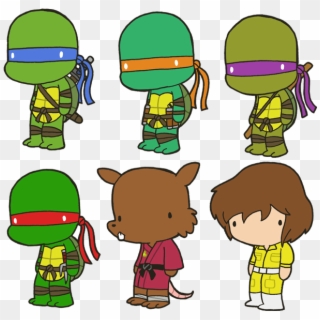 Teenage Mutant Ninja Turtle Clipart For Stickers - Teenage Mutant Ninja Turtles April Splinter, HD Png Download