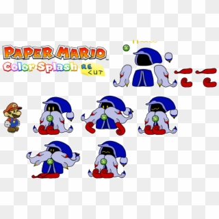 Prelude To The Recolored Paper Tale - Merlon Paper Mario Color Splash, HD Png Download
