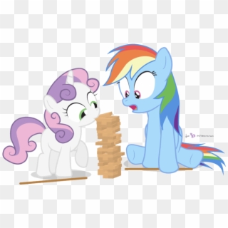 Free Png Download Sweetie Belle And Rainbow Dash Png - Sweetie Belle And Rainbow Dash, Transparent Png