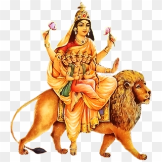 Lord Durga Png Free Pic - Navratri Fifth Day, Transparent Png