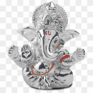 Product Details - Silver Ganesh Murti Png, Transparent Png