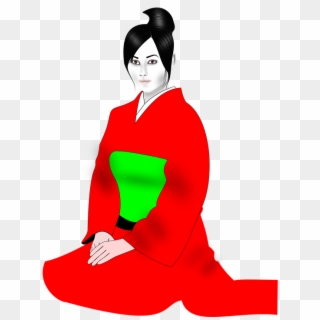 Geisha Png Transparent Images - Kimono, Png Download