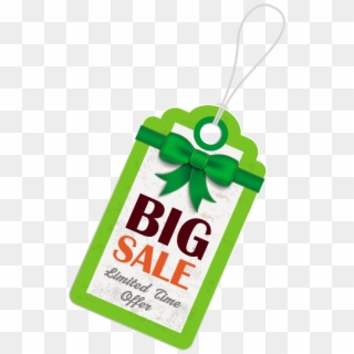 Green Big Sale Hang Tag, HD Png Download