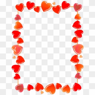 #heart #frame #coeurs #corazones #ftestickers #stickers - Heart Borders, HD Png Download