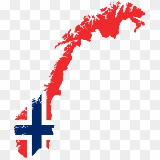 This Free Icons Png Design Of Norway Map Flag - Simple Map Of Norway, Transparent Png