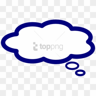 Free Png Thinking Cloud Png Png Image With Transparent - Think Bubble Clipart Free, Png Download