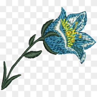 Flower Embroidery Design - Gentian Family, HD Png Download