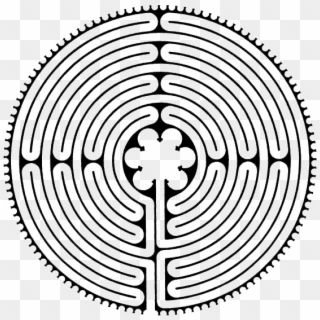 Labyrinth 11 Chartres Plain - Chartres Labyrinth, HD Png Download