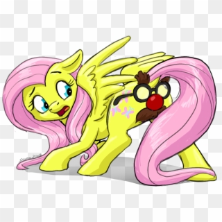 Flutter In The Shy - Cartoon, HD Png Download