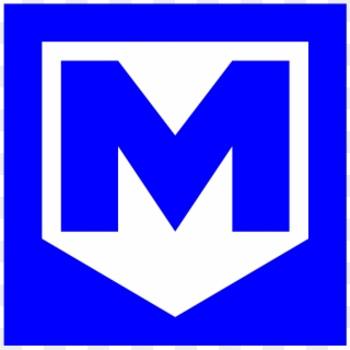 Bkv Metro Logo In The 90s Blue - 90s, HD Png Download