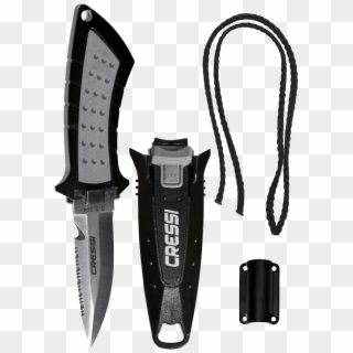 Cressi Lima Stainless Steel Tactical Dive Knife For - Smallest Titanium Spearfishing Knife, HD Png Download