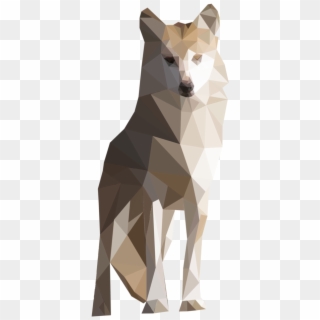 Drawing Polygon Animal - Wolf Polygon Art, HD Png Download