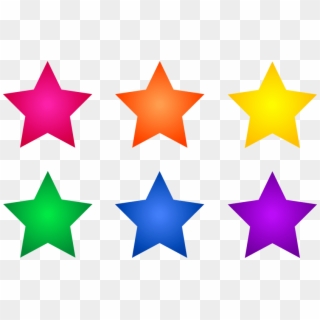 Colorful Stars Clipart, HD Png Download