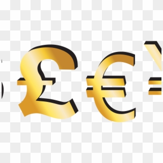 Pound Euro Dollar Symbols, HD Png Download