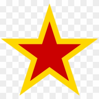 Urss Aviation Yellow Bordered Red Star - Soviet Star Png, Transparent Png