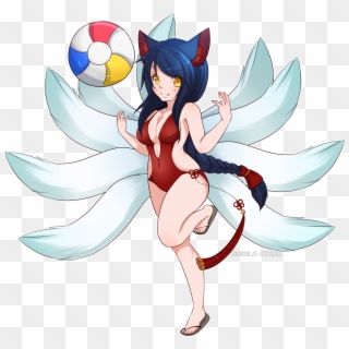 Swimsuit Ahri - Cartoon, HD Png Download