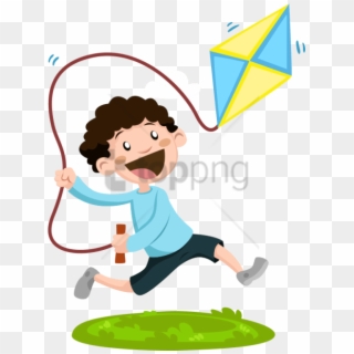Free Png Child Gross Motor Skill Play- Imagen De Verb - Fly A Kite Dibujo, Transparent Png