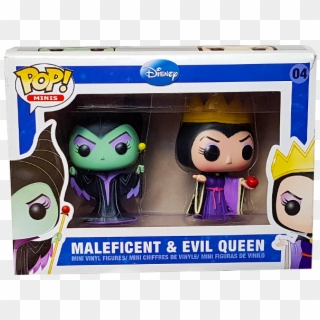 Maleficent & Evil Queen Pop Minis 2-pack - Disney Vinyl Pop Minis, HD Png Download