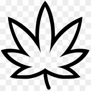 Pot Leaf Outline Png - Cannabis Leaf Outline Png, Transparent Png