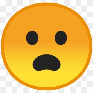 Vector Emoji Frown - Open Mouth Emoji, HD Png Download